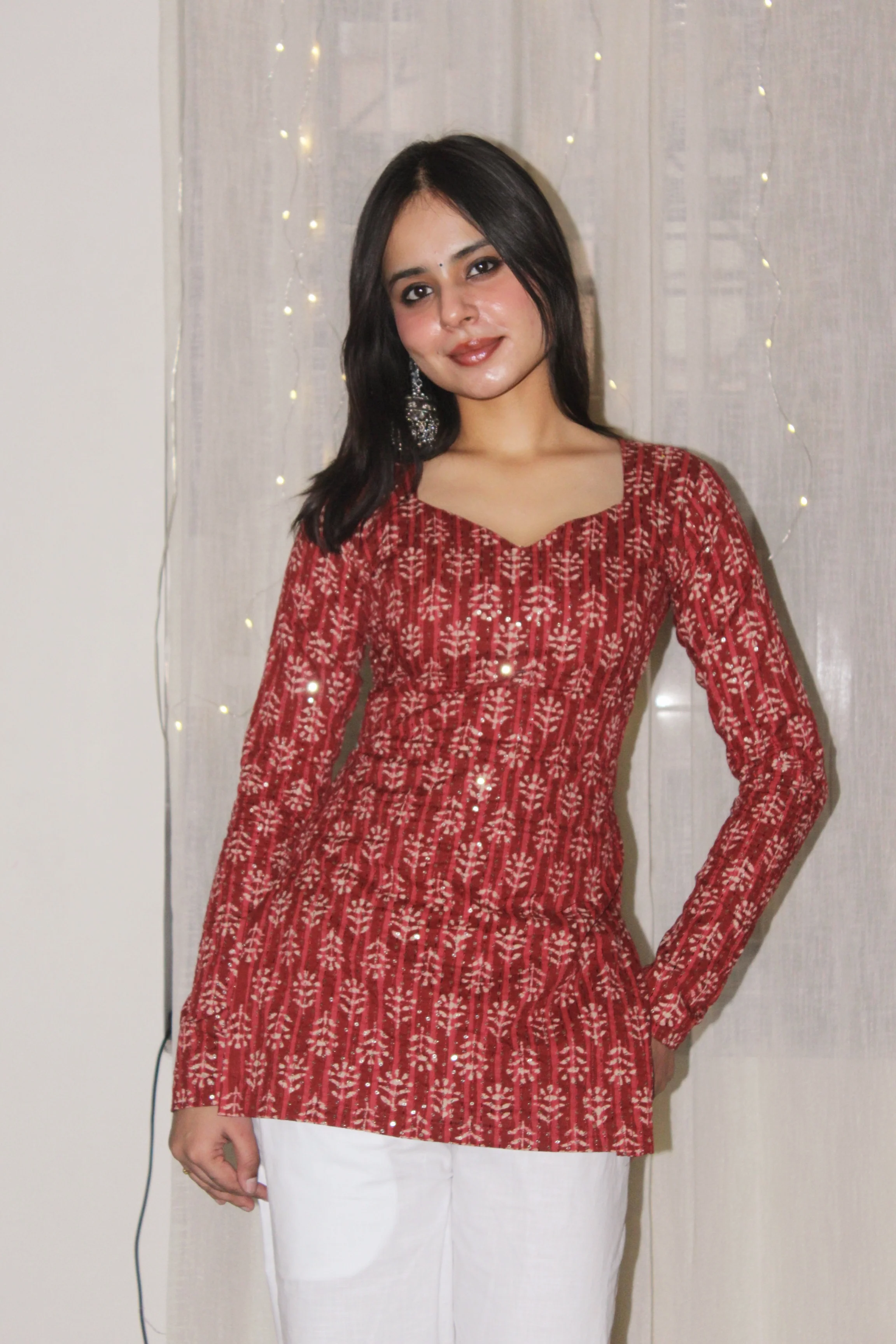 AAFREEN FULL SLEEVE KURTI - Image 6