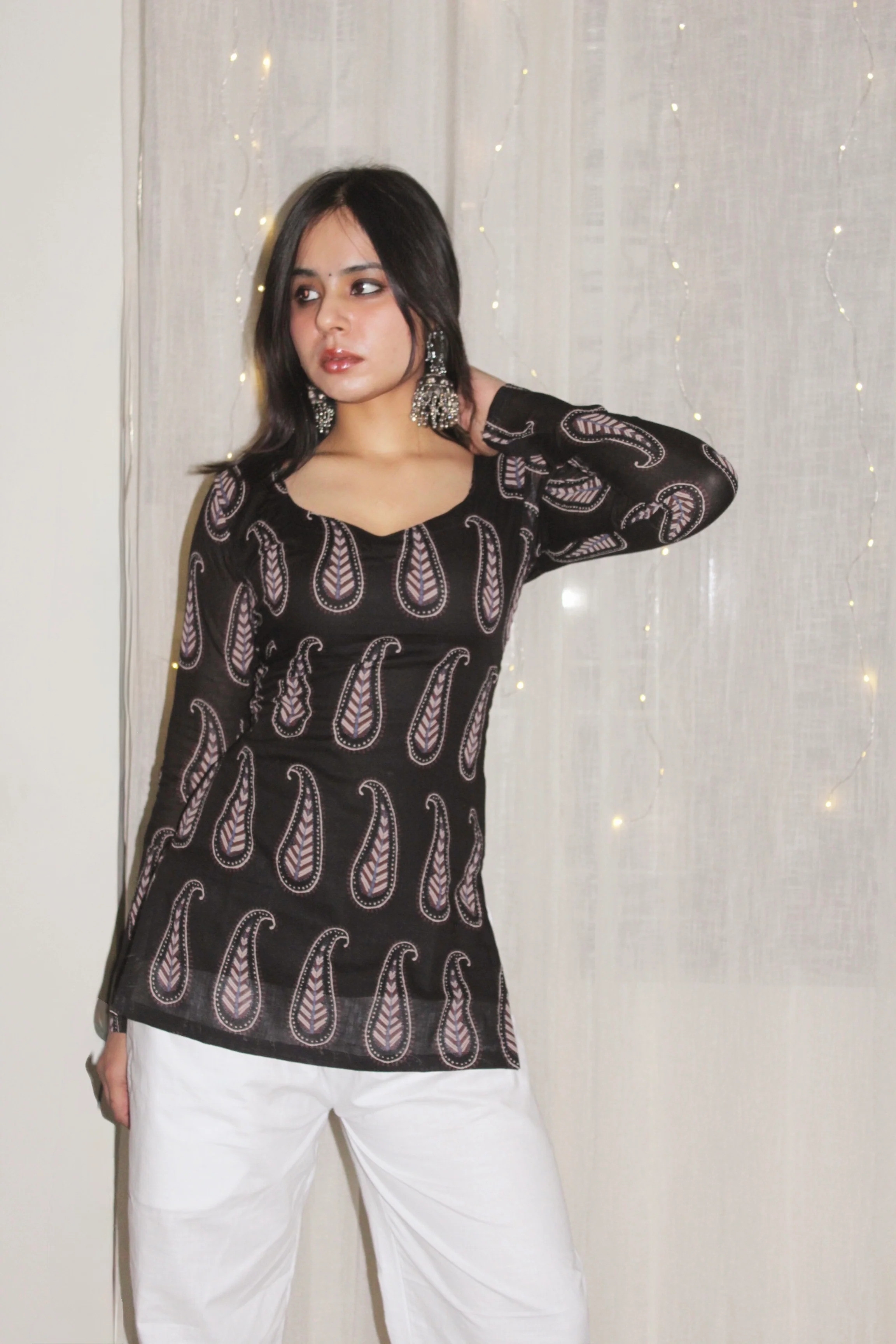 ADAA FULL SLEEVE CORSET KURTI