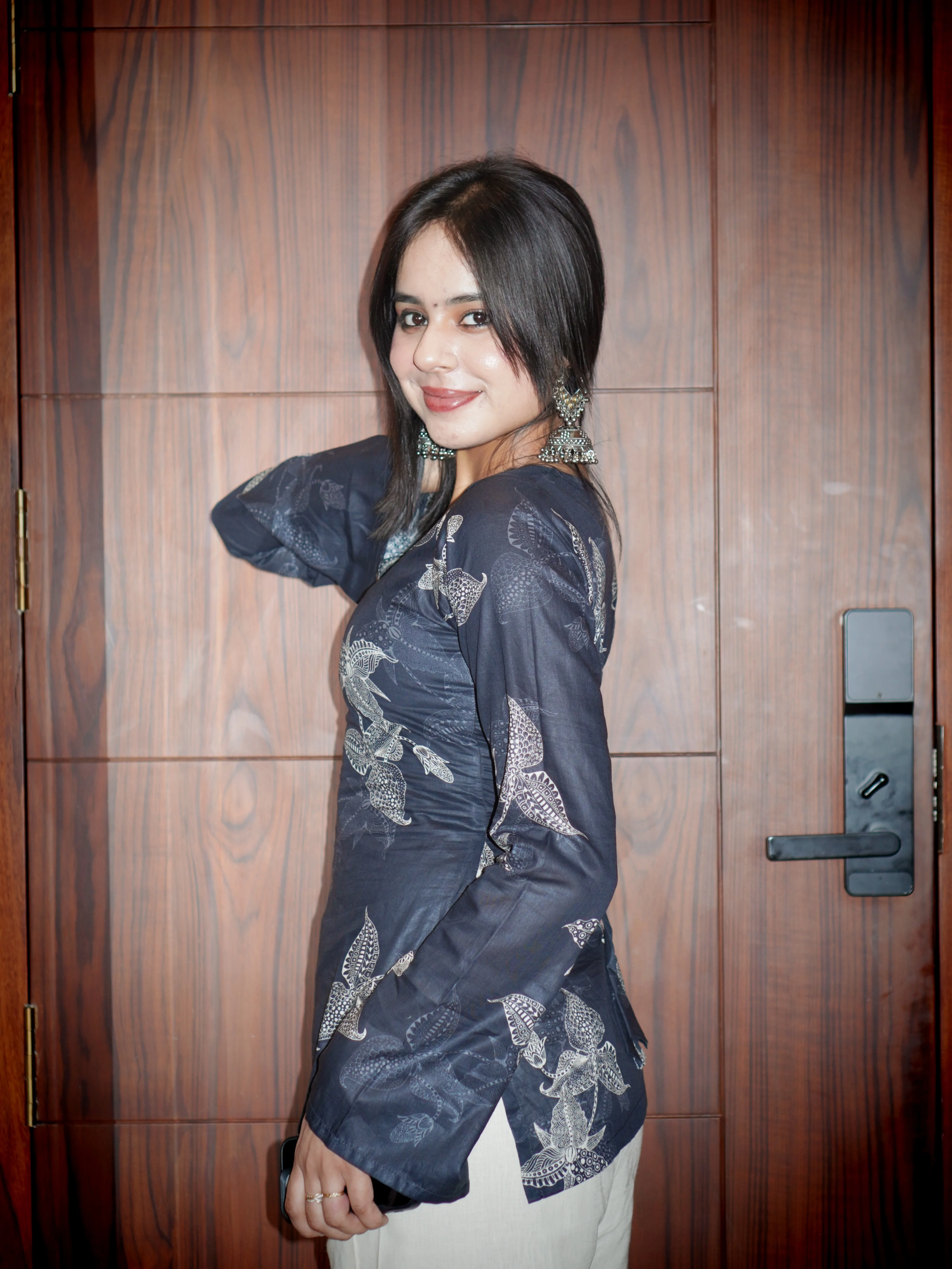Aisha Bell Sleeve Corset Kurti - Image 4