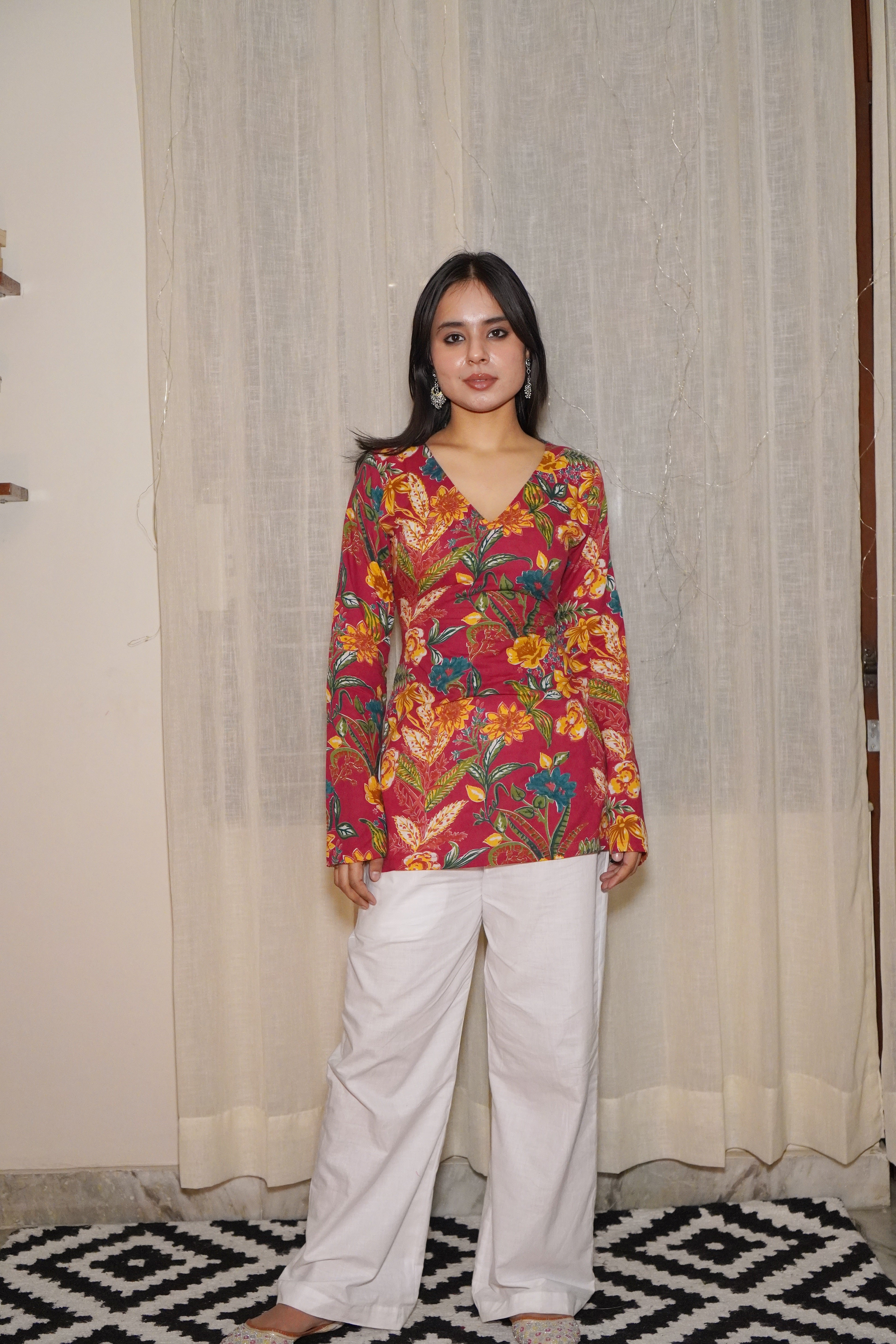 ALAYA BELL SLEEVE CORSET KURTI - Image 3
