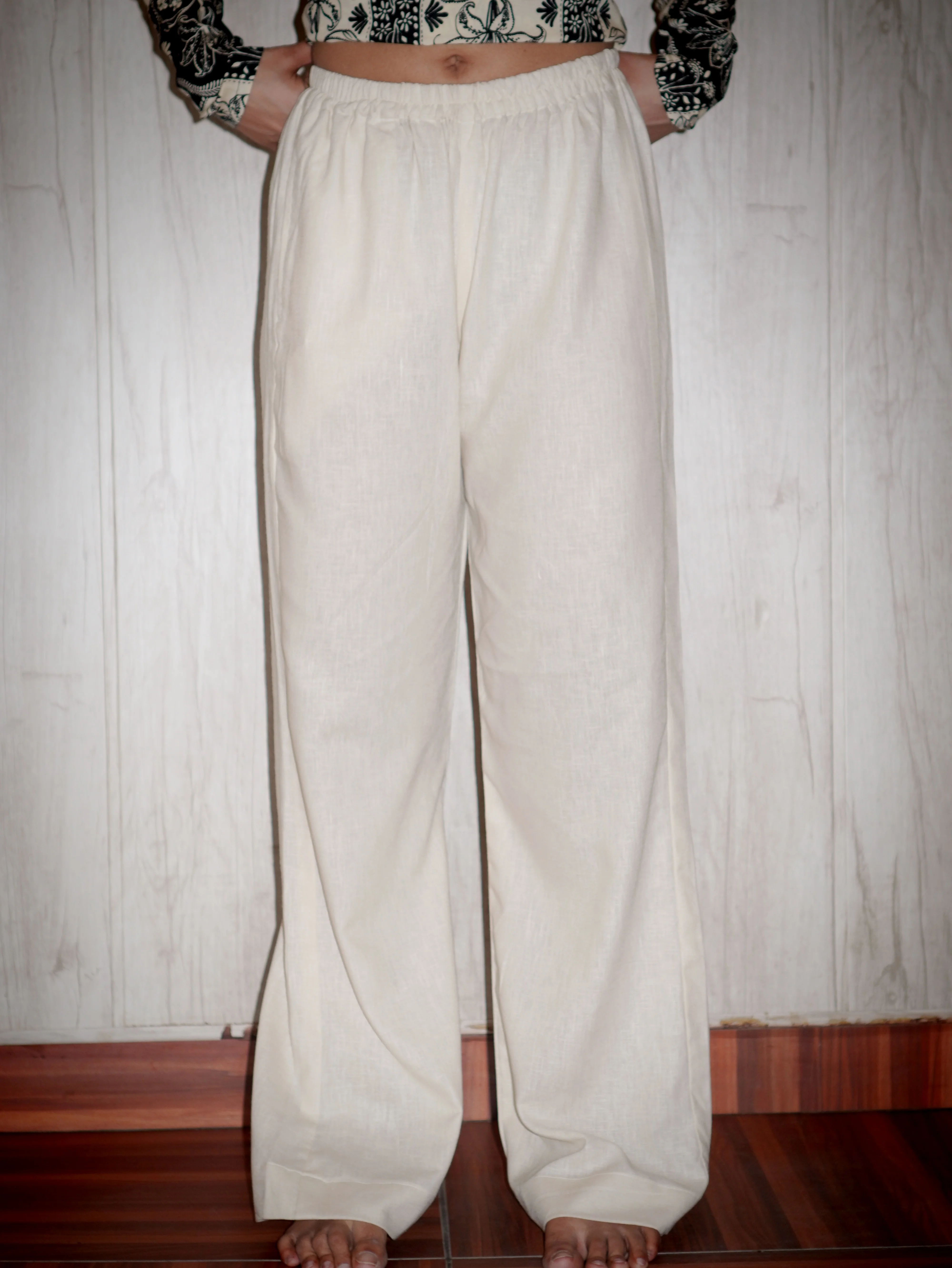 Beige Flared Pants - Image 2