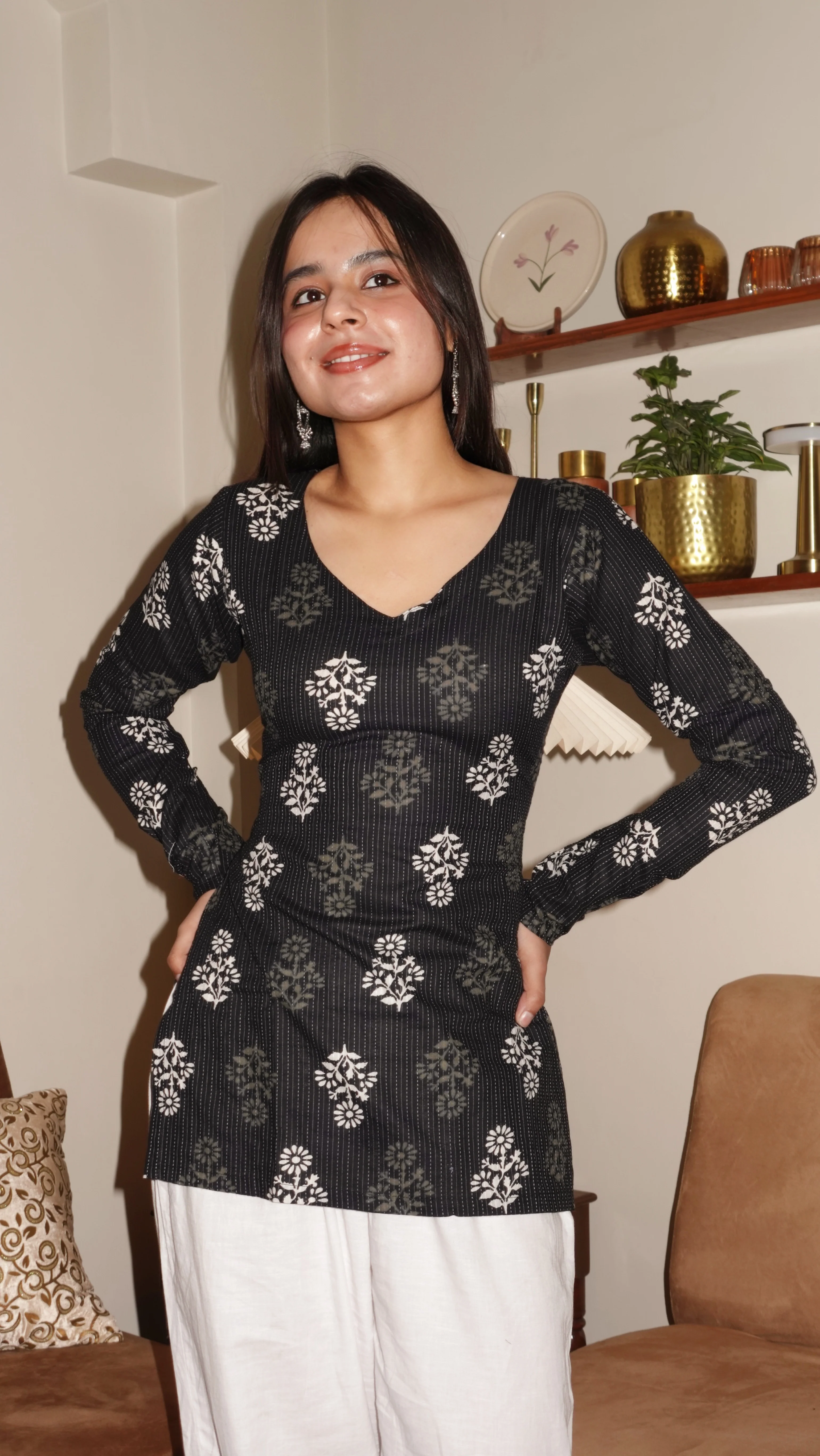 HAYA FULL SLEEVE CORSET KURTI