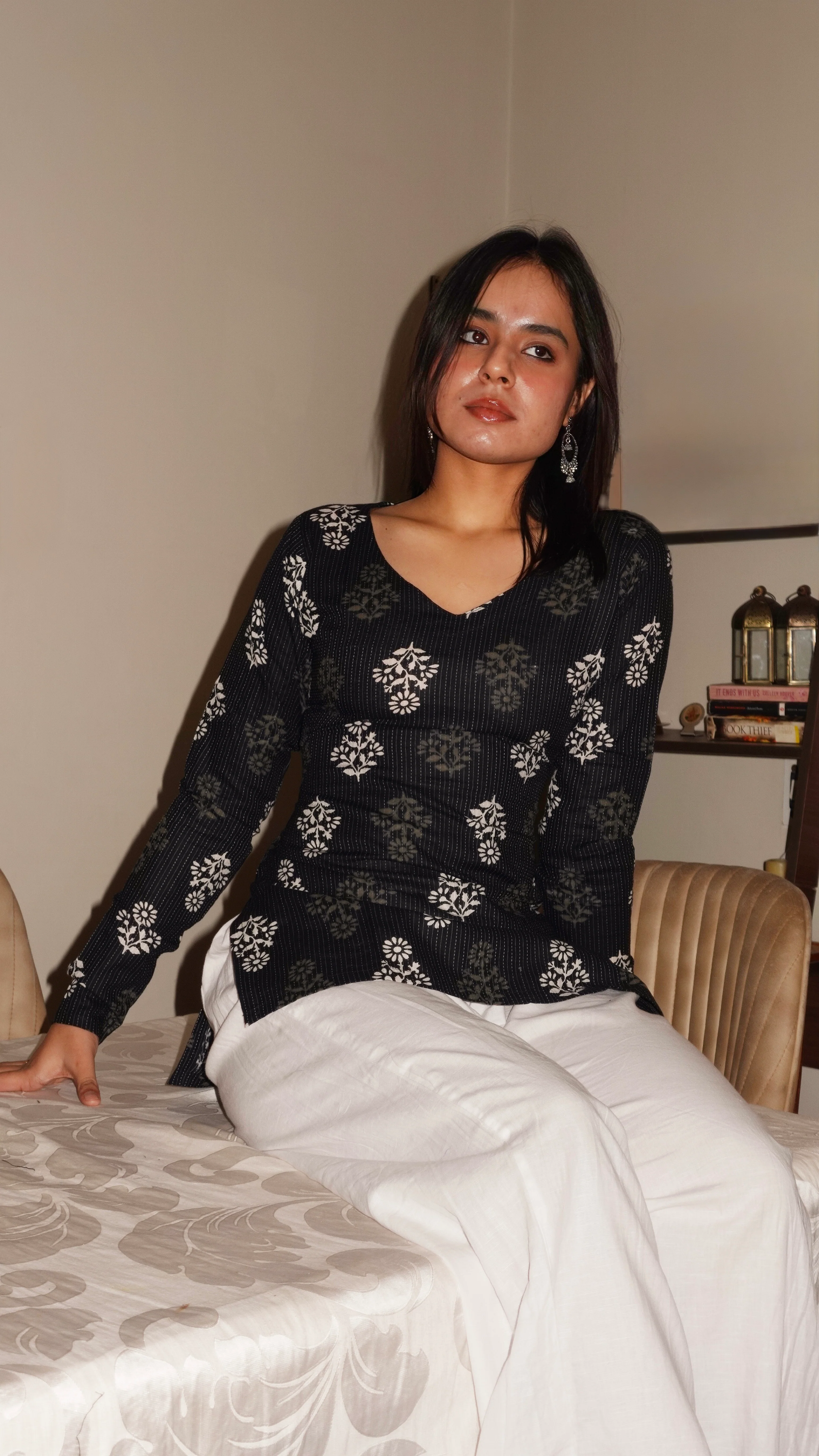 HAYA FULL SLEEVE CORSET KURTI - Image 2