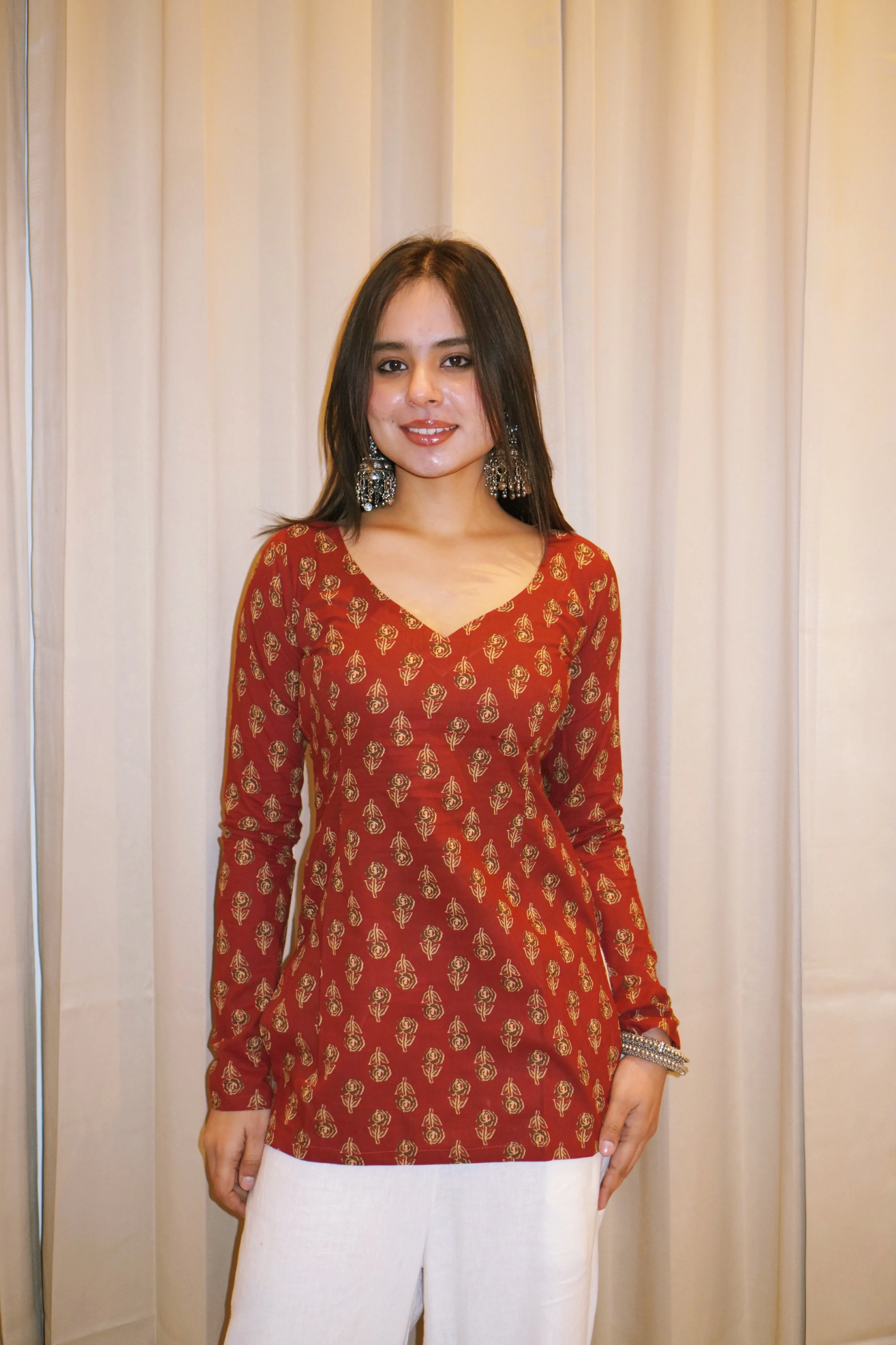 RADHA FULL SLEEVE KURTI - Image 2