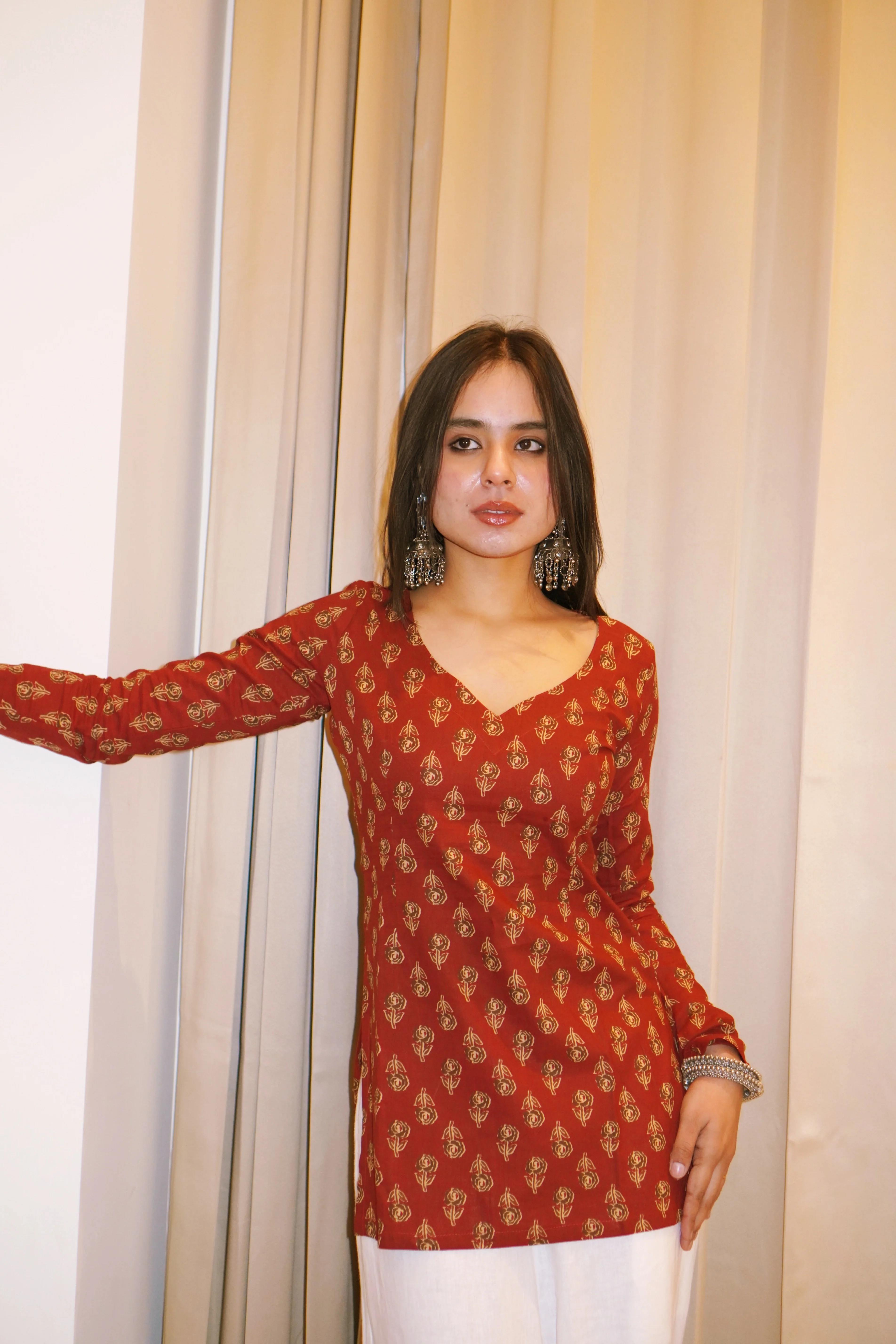 RADHA FULL SLEEVE KURTI - Image 3
