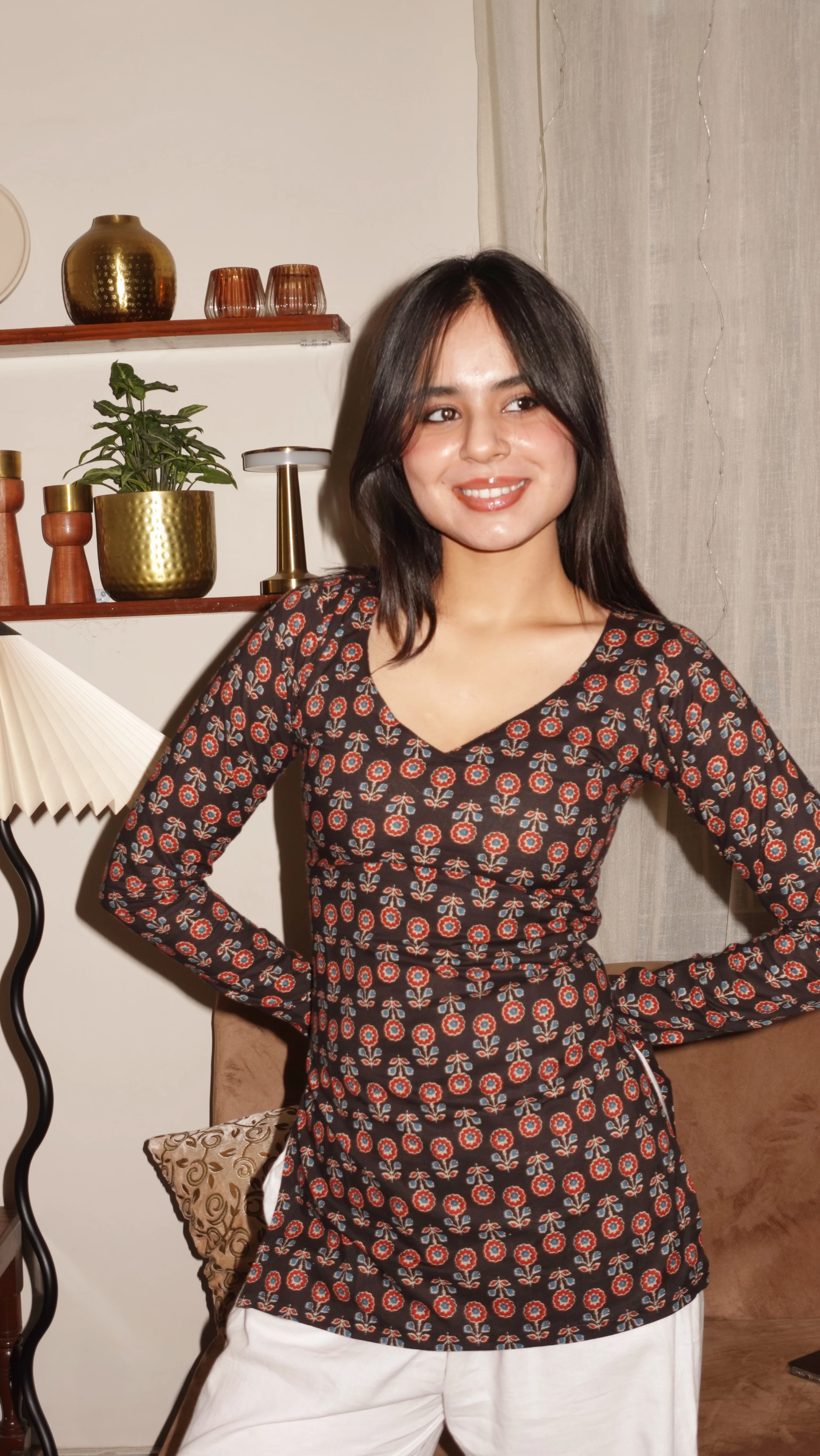 NAAZ FULL SLEEVE KURTI