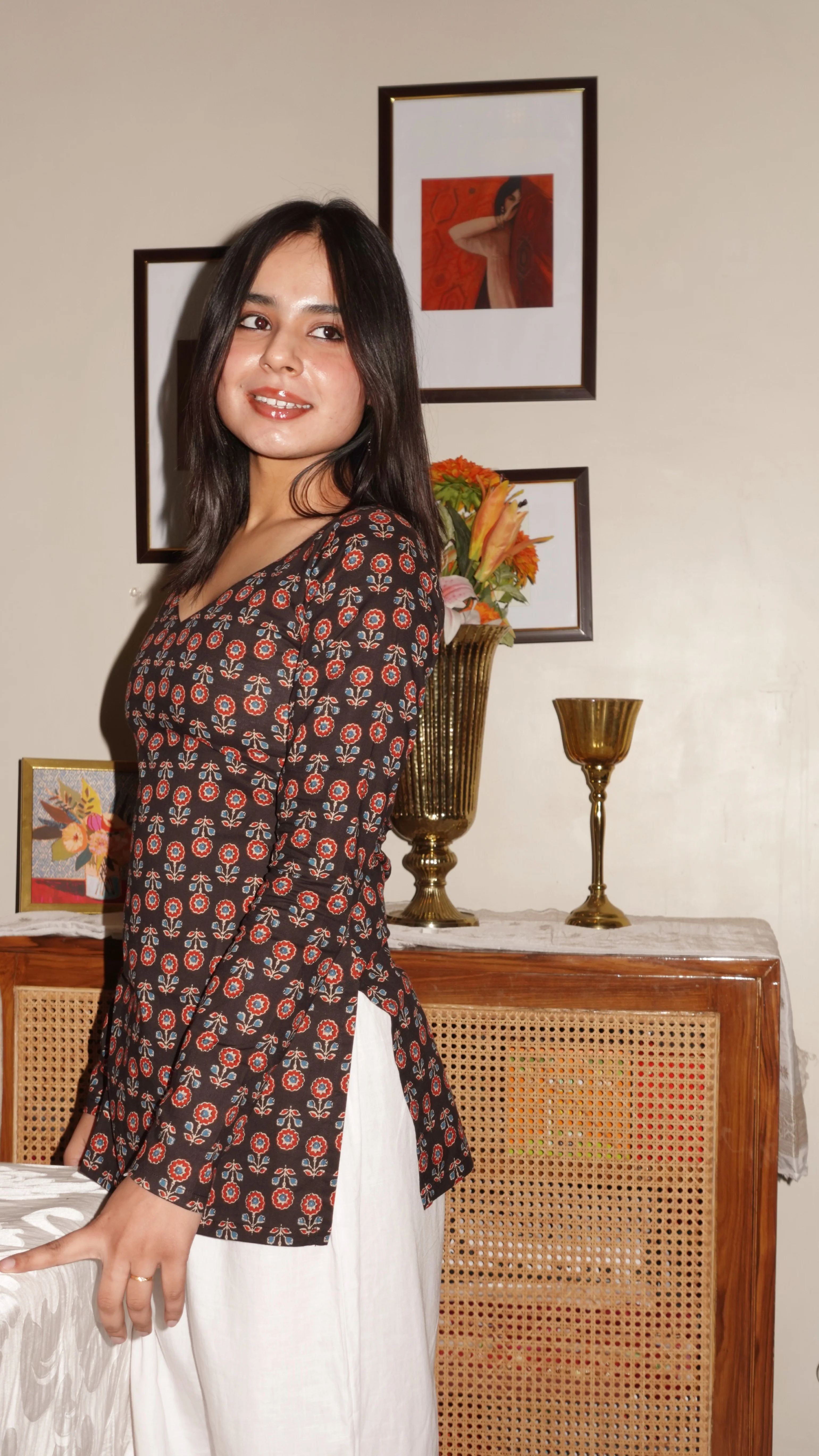 NAAZ FULL SLEEVE KURTI - Image 2
