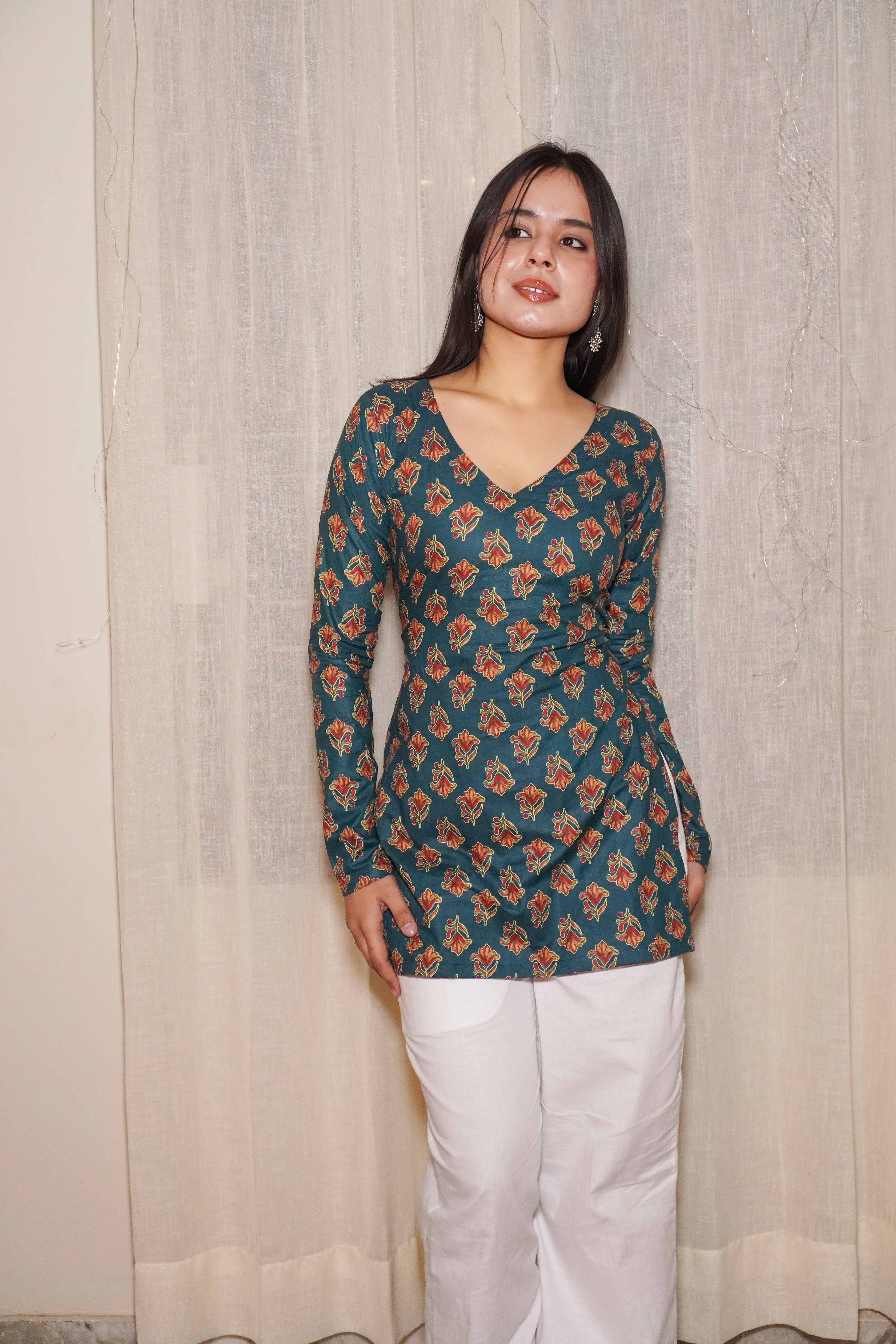 NAIRA FULL SLEEVE KURTI - Image 2