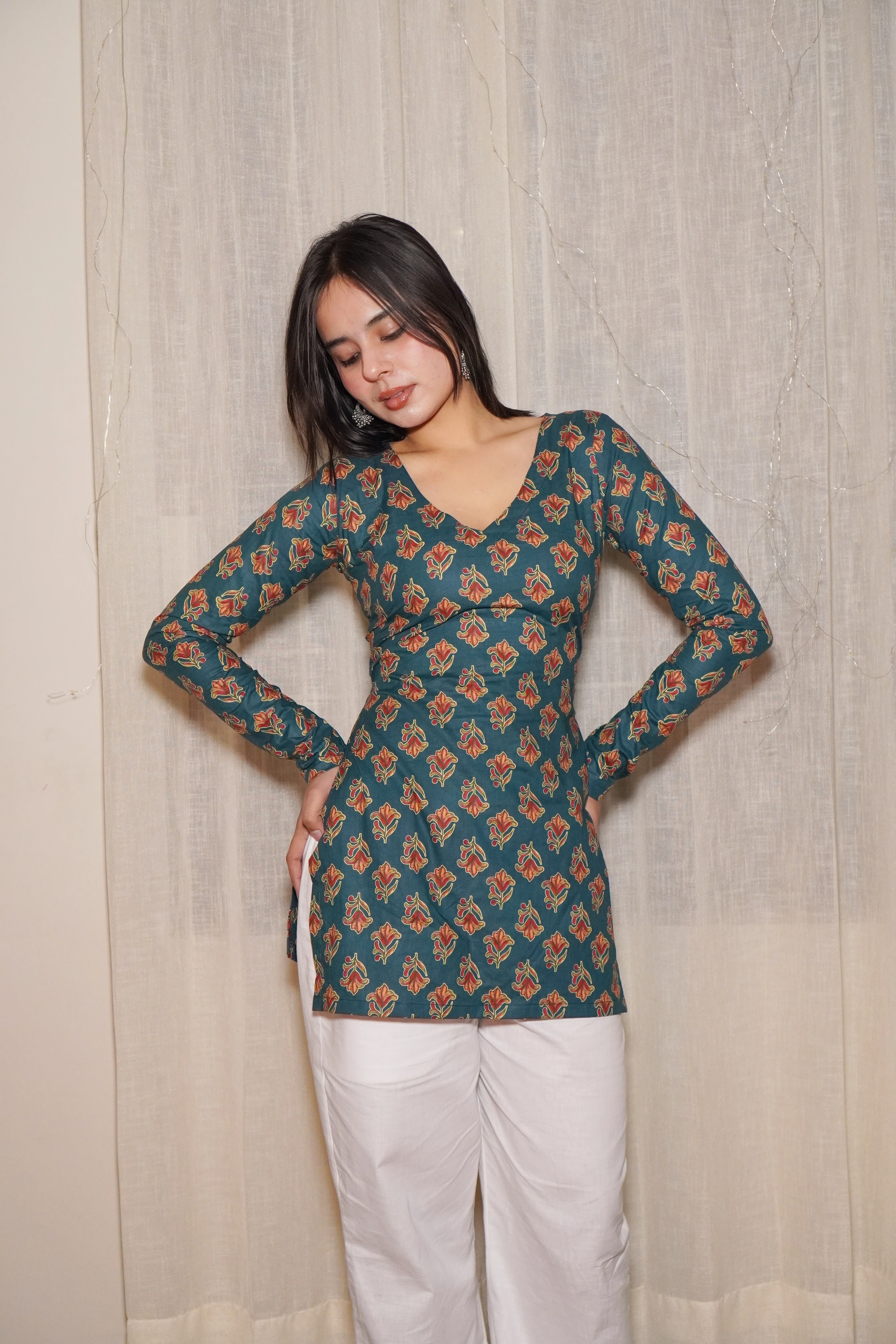 NAIRA FULL SLEEVE KURTI - Image 4