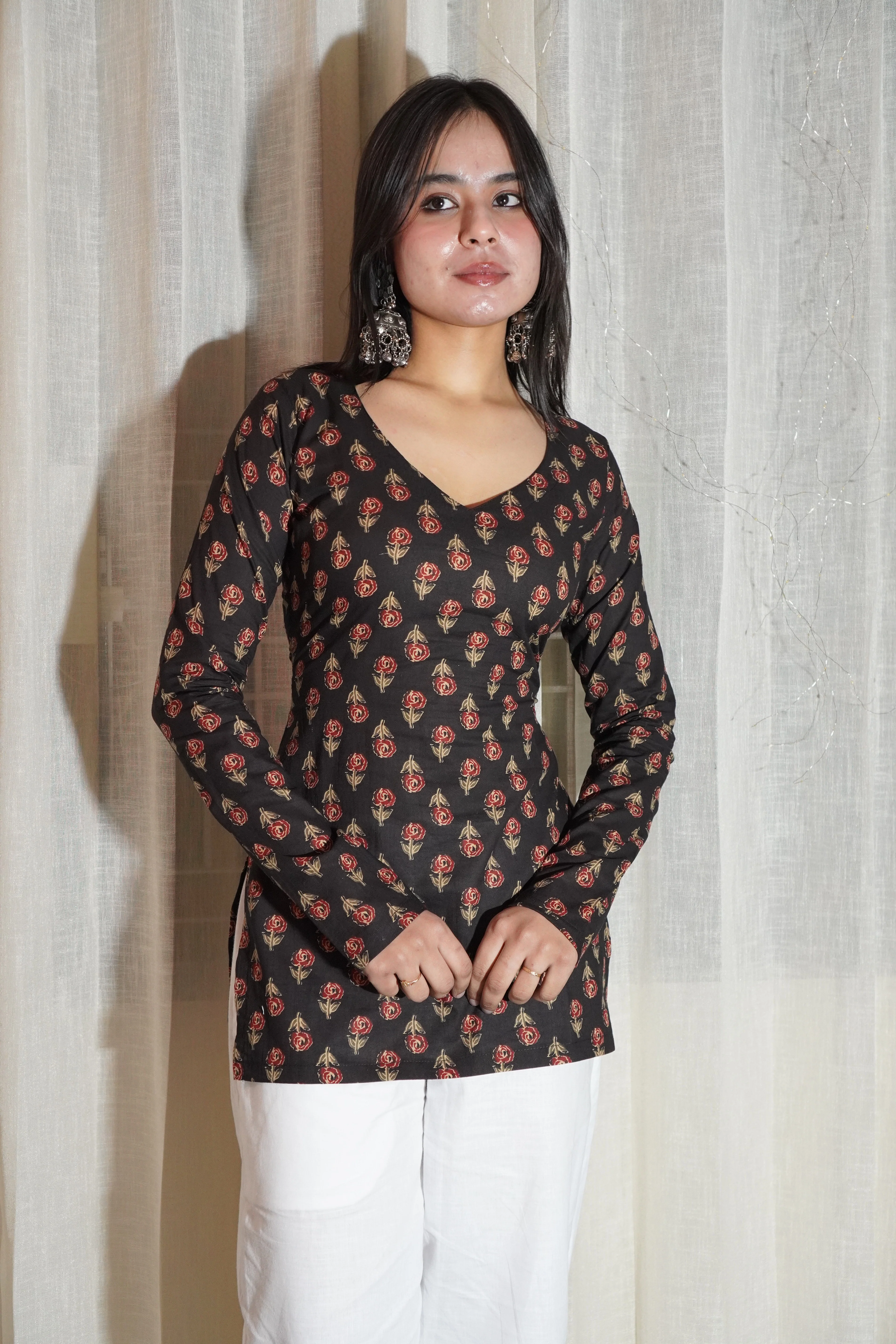 NANDNI FULL SLEEVE CORSET KURTI - Image 2