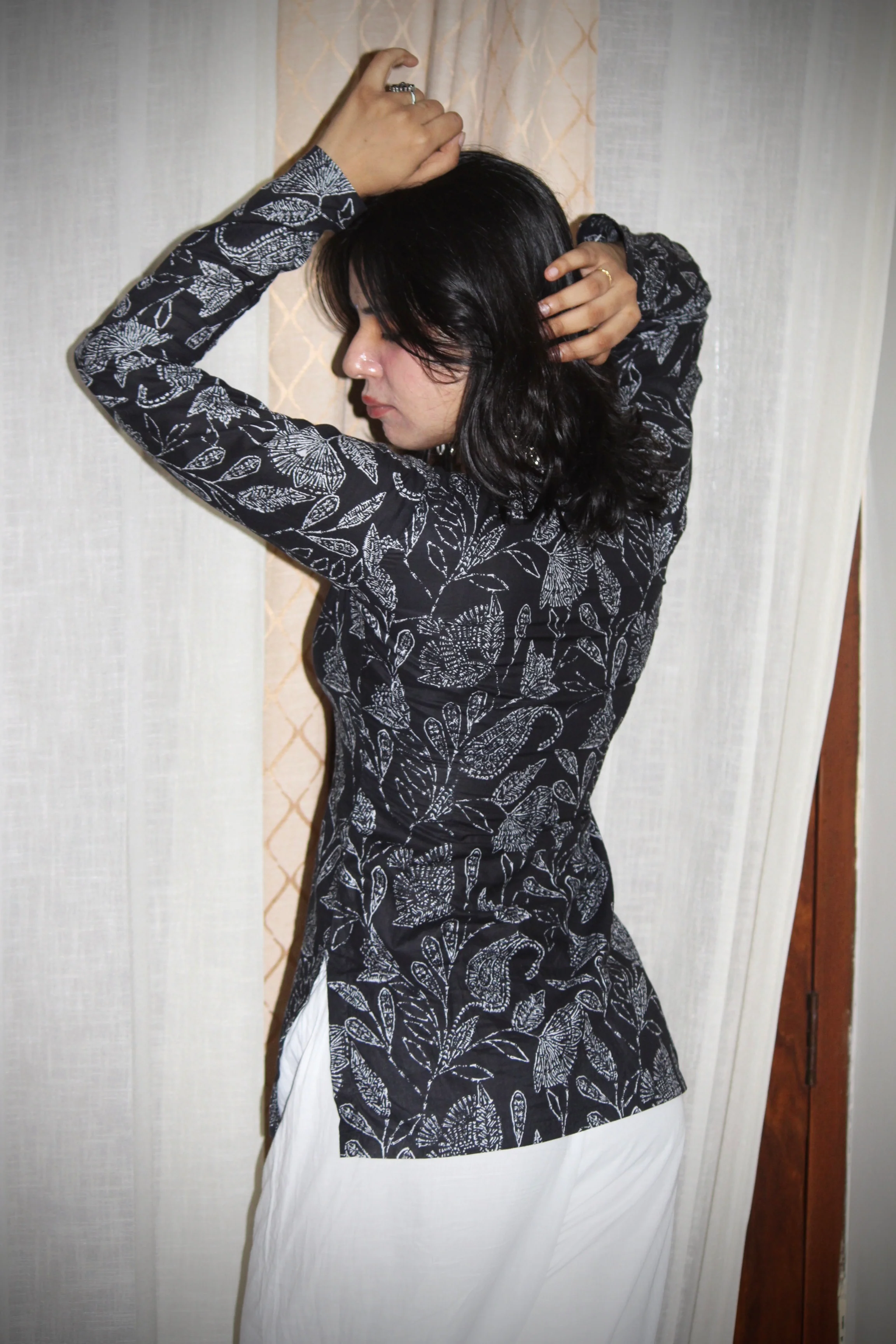 NAZAR FULL SLEEVE KURTI - Image 3