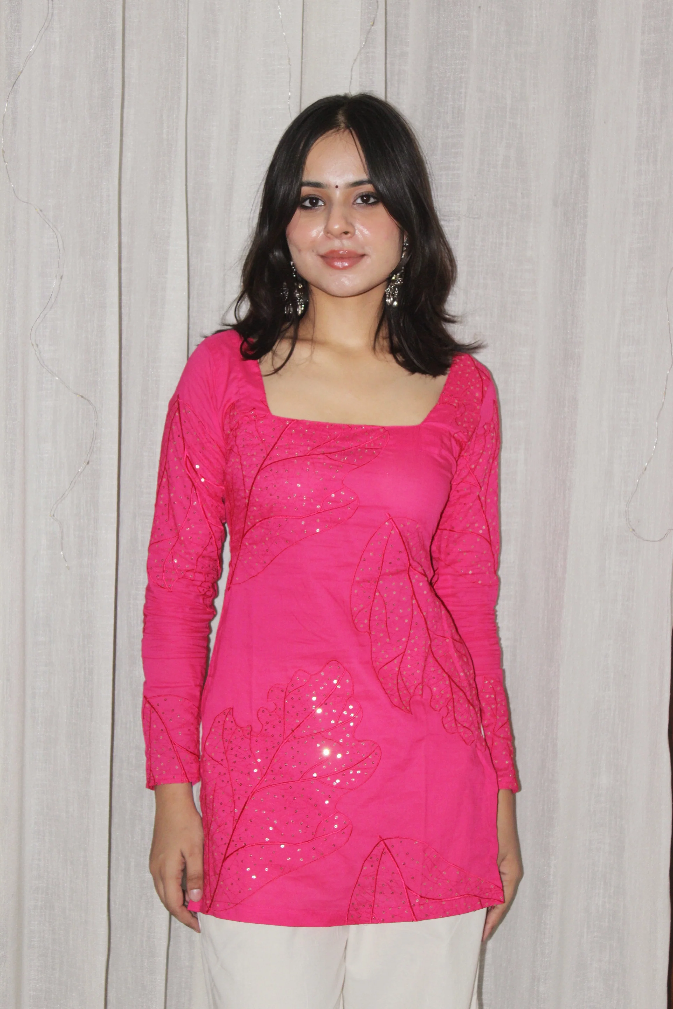 PHOOLJARI FULL SLEEVE KURTI