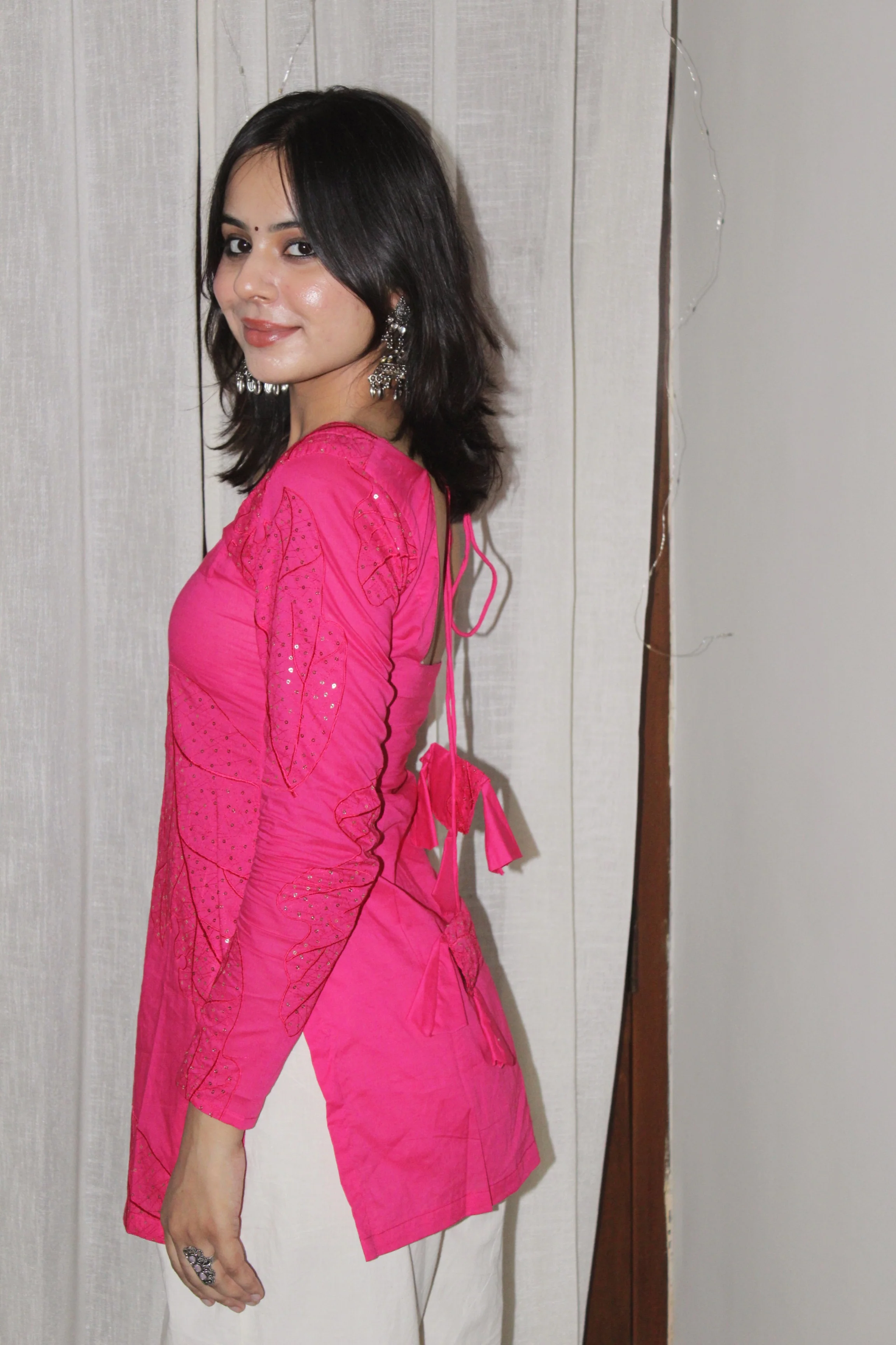 PHOOLJARI FULL SLEEVE KURTI - Image 4