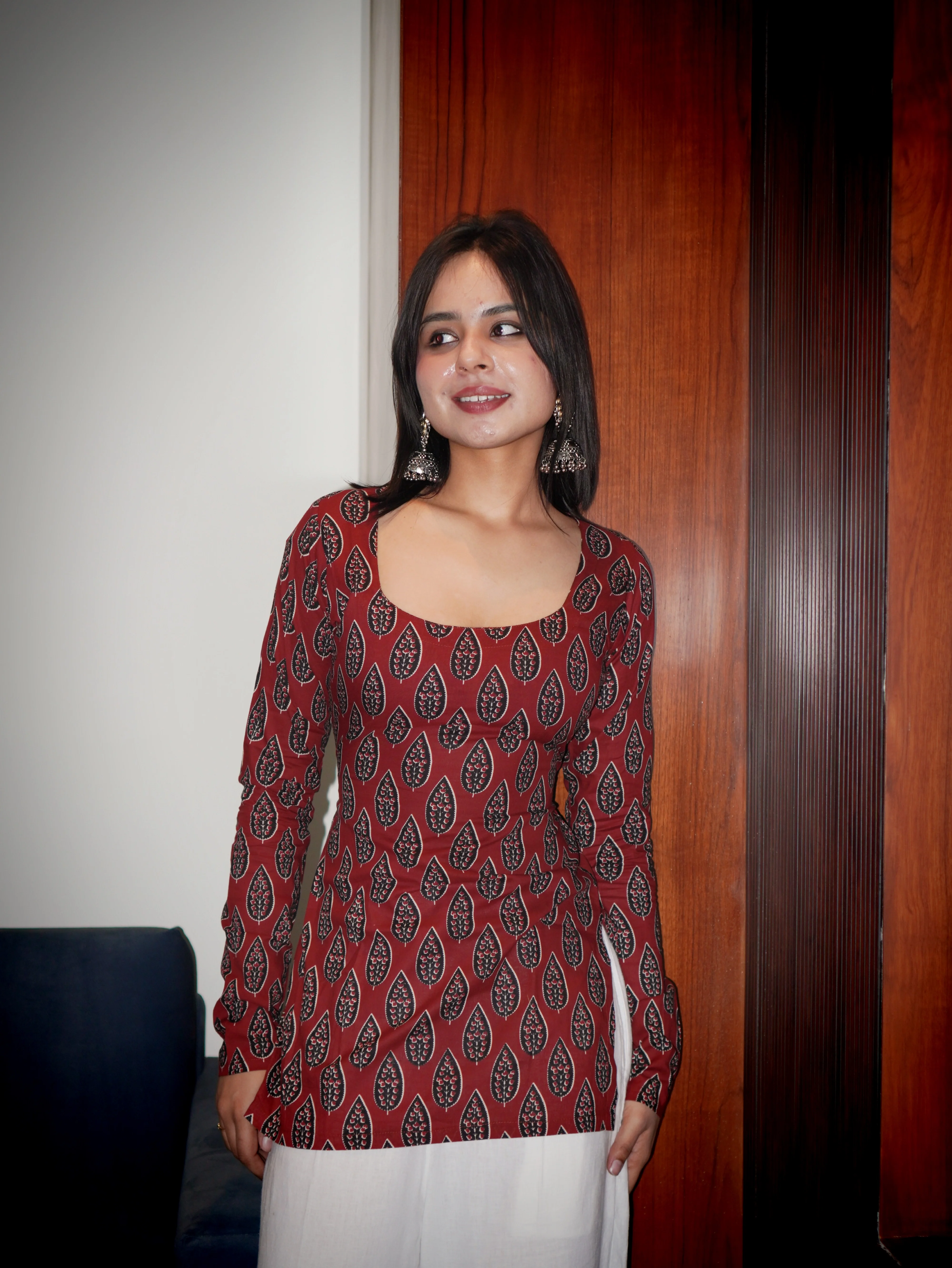 RAVYA FULL SLEEVE CORSET KURTI