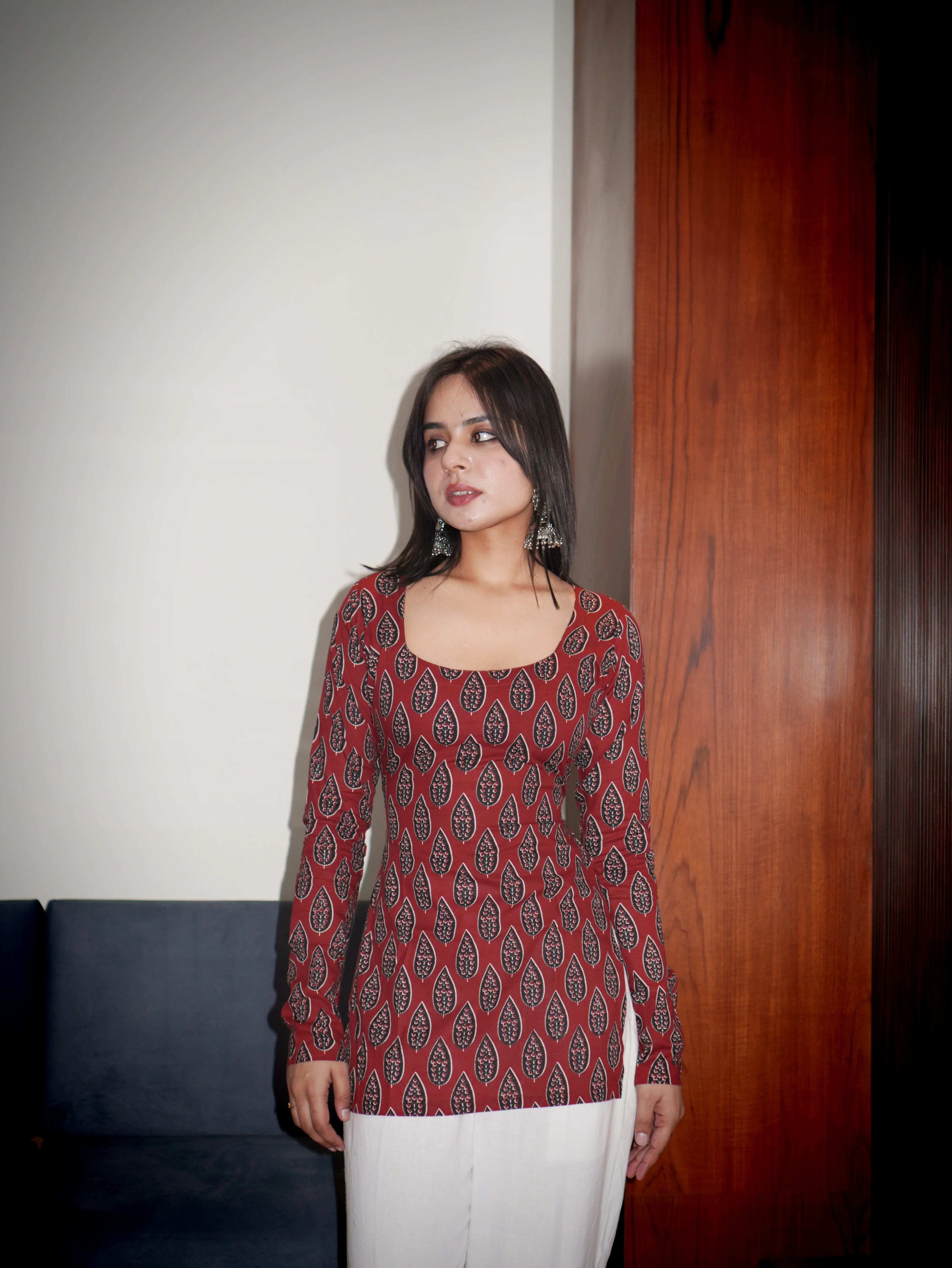 RAVYA FULL SLEEVE CORSET KURTI - Image 2