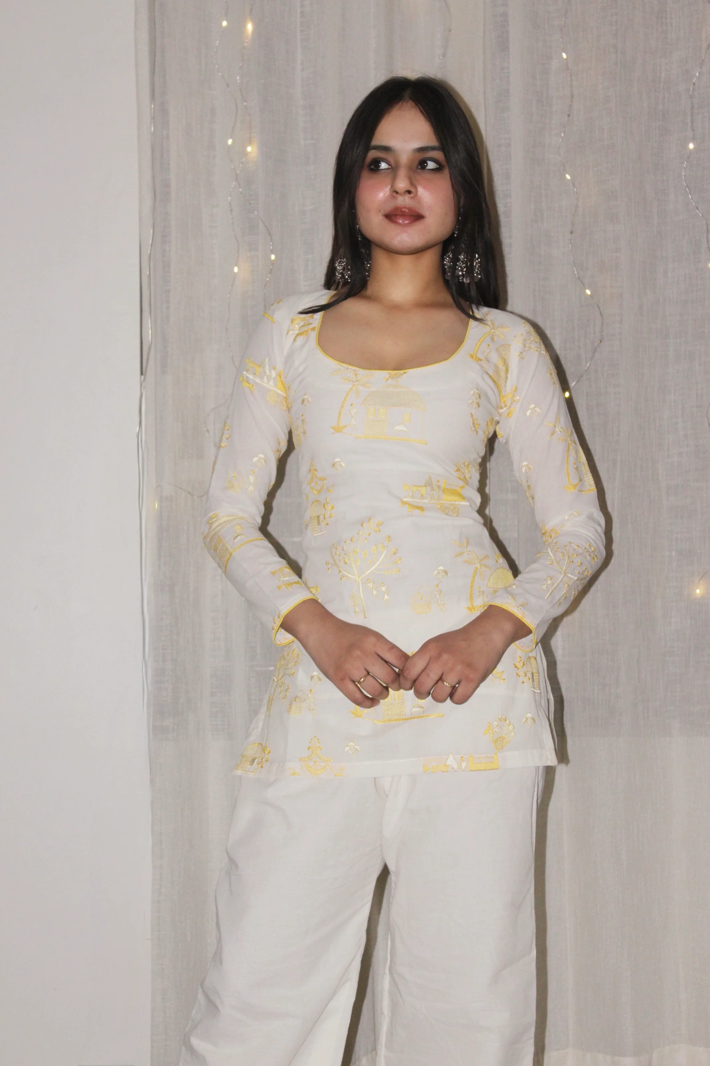 REEM FULL SLEEVE CORSET KURTI