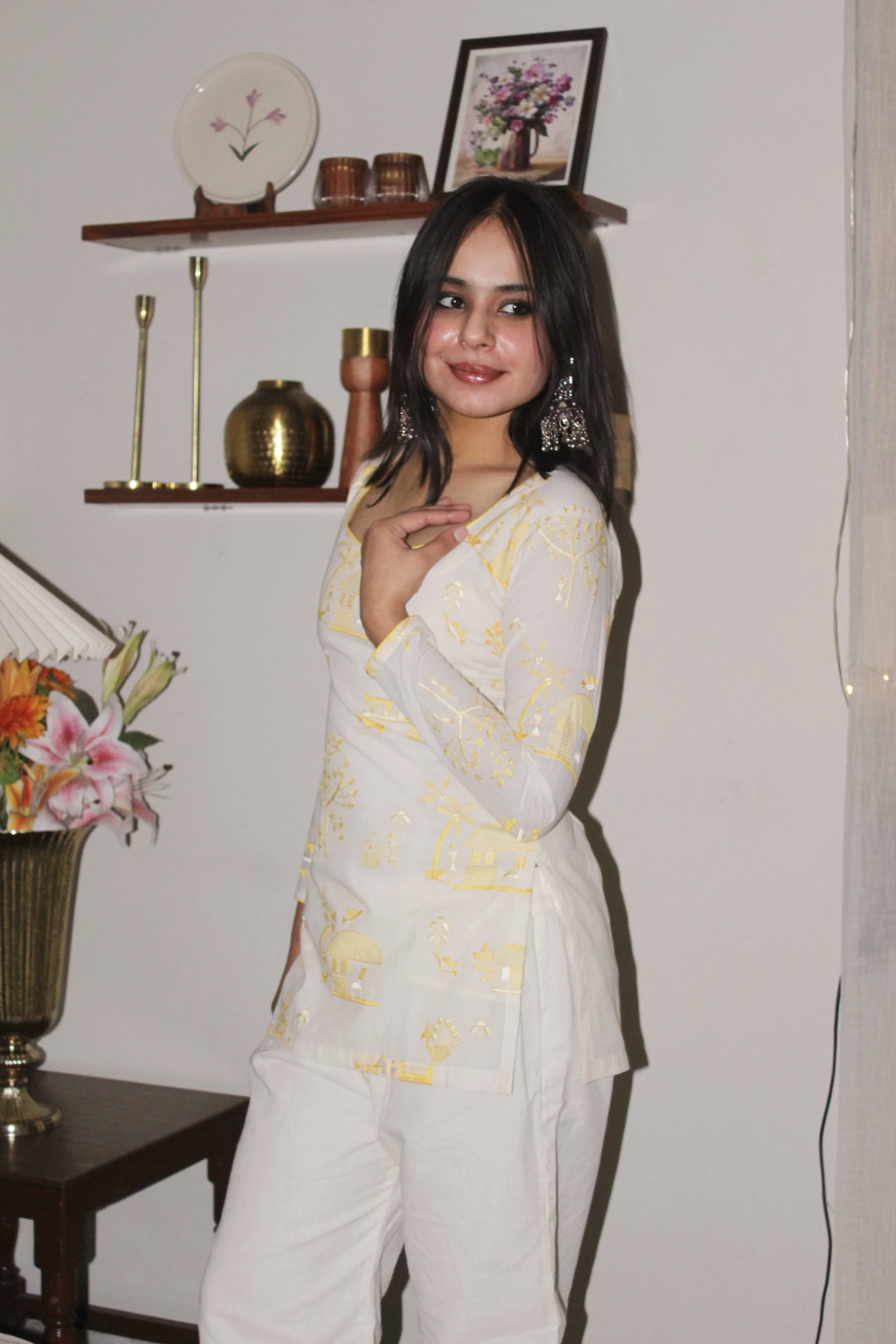 REEM FULL SLEEVE CORSET KURTI - Image 2