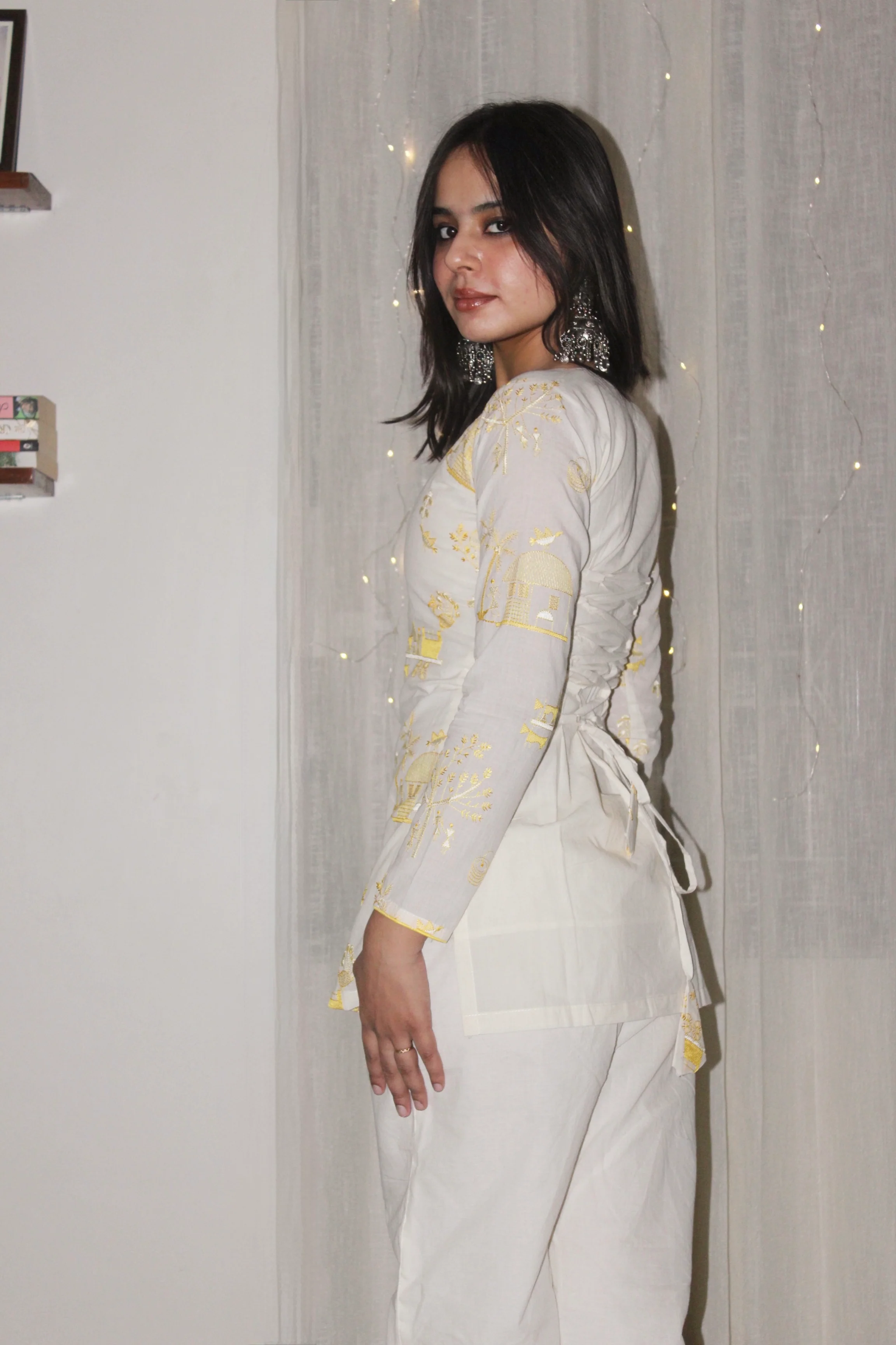 REEM FULL SLEEVE CORSET KURTI - Image 3