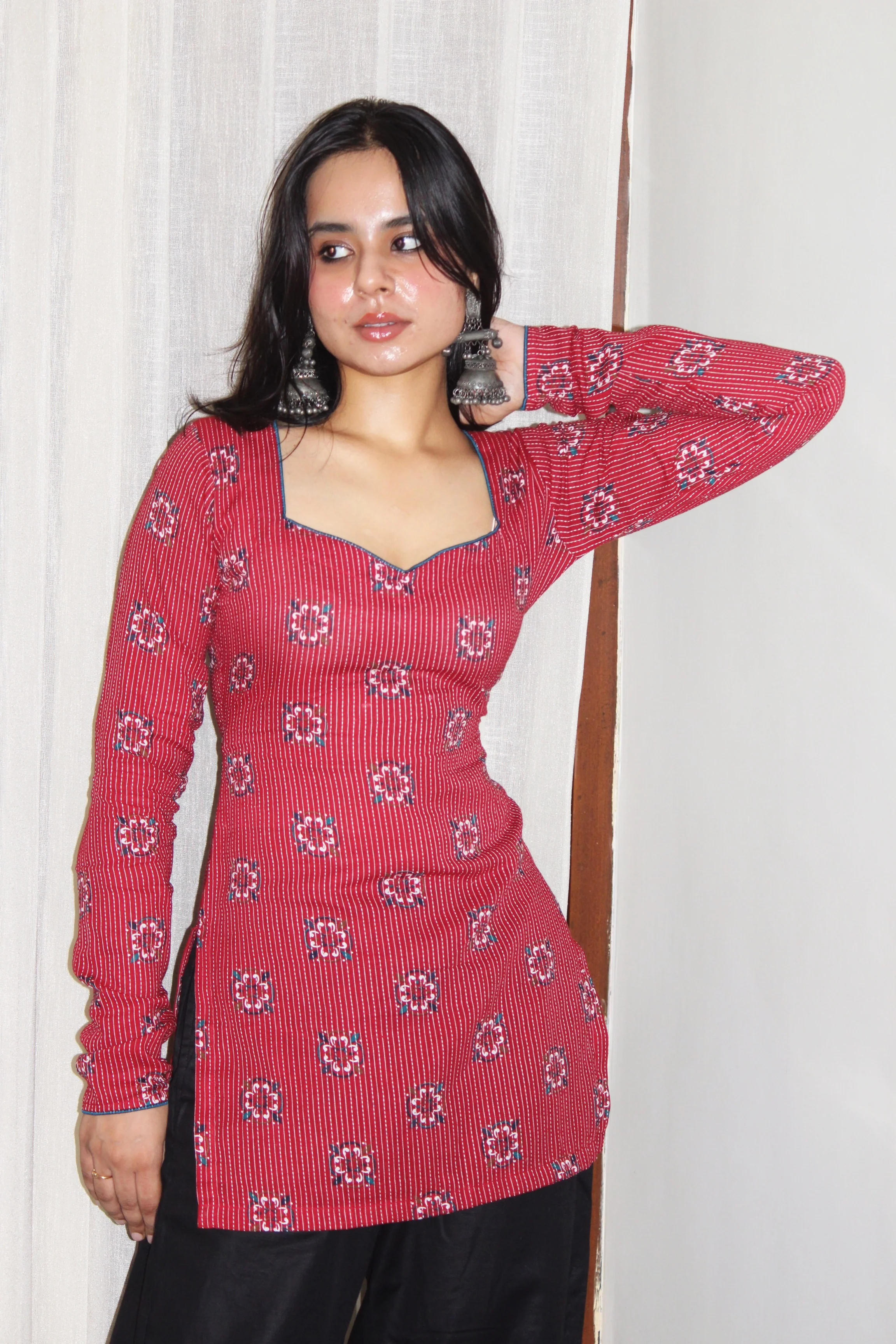 ROSHNI FULL SLEEVE CORSET KURTI