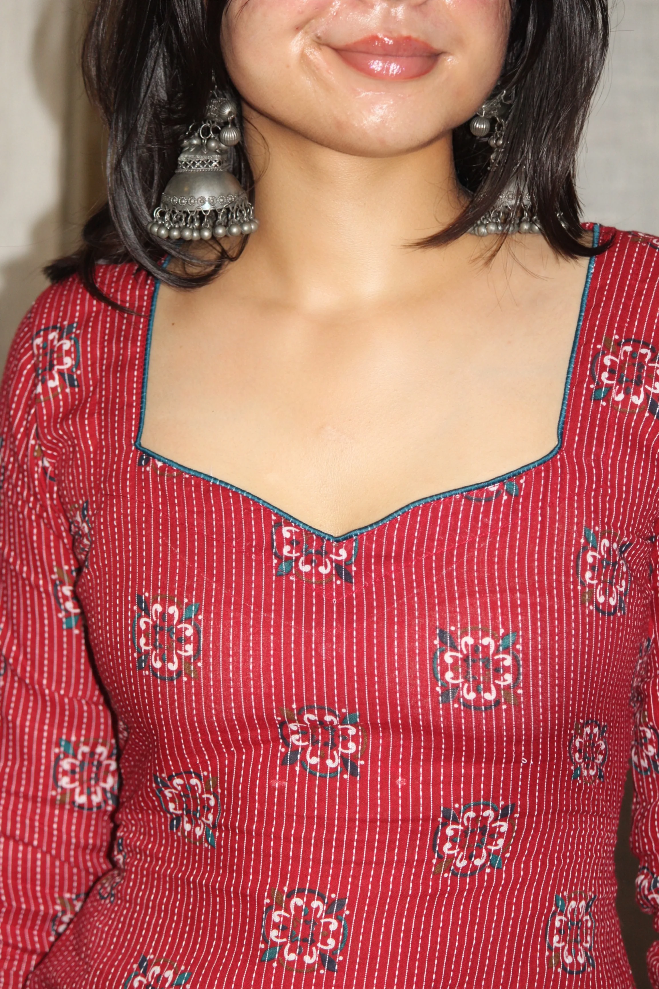 ROSHNI FULL SLEEVE CORSET KURTI - Image 3
