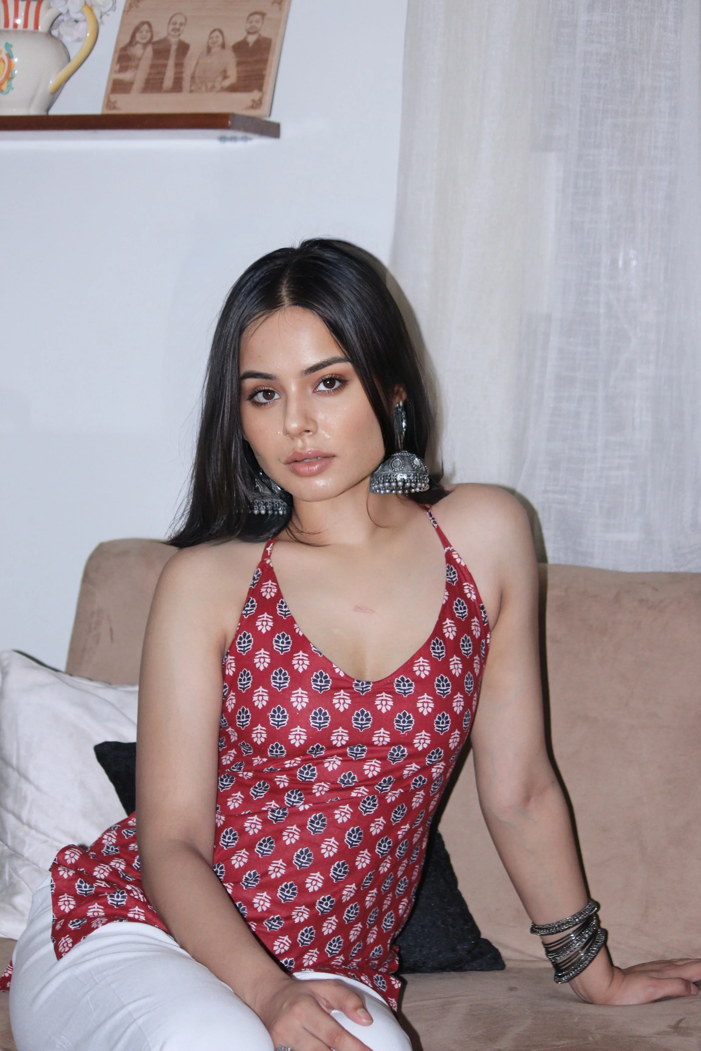 Ruby Vine Halter Kurti - Image 7