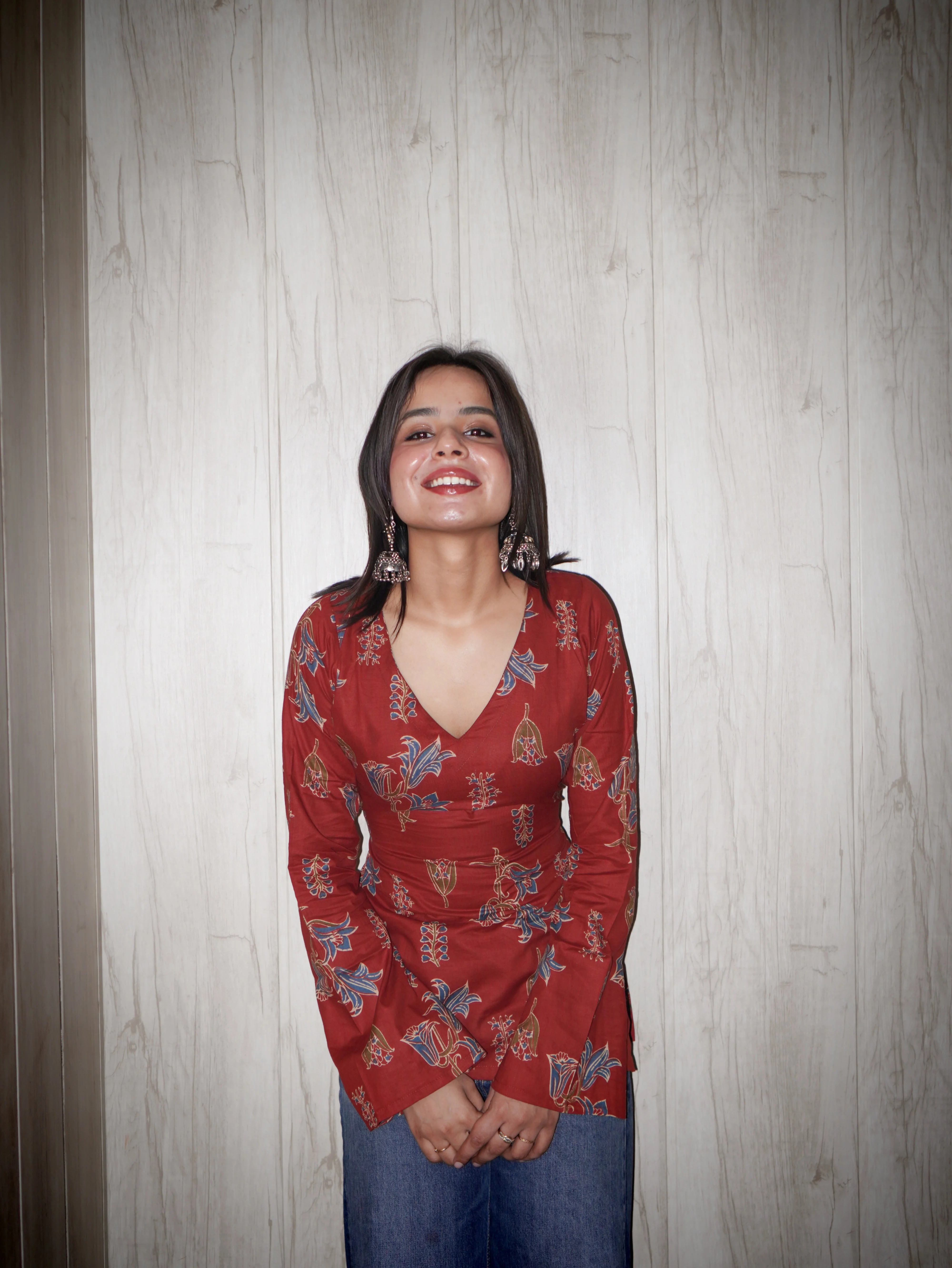 Sasha Bell Sleeve Corset Kurti - Image 2