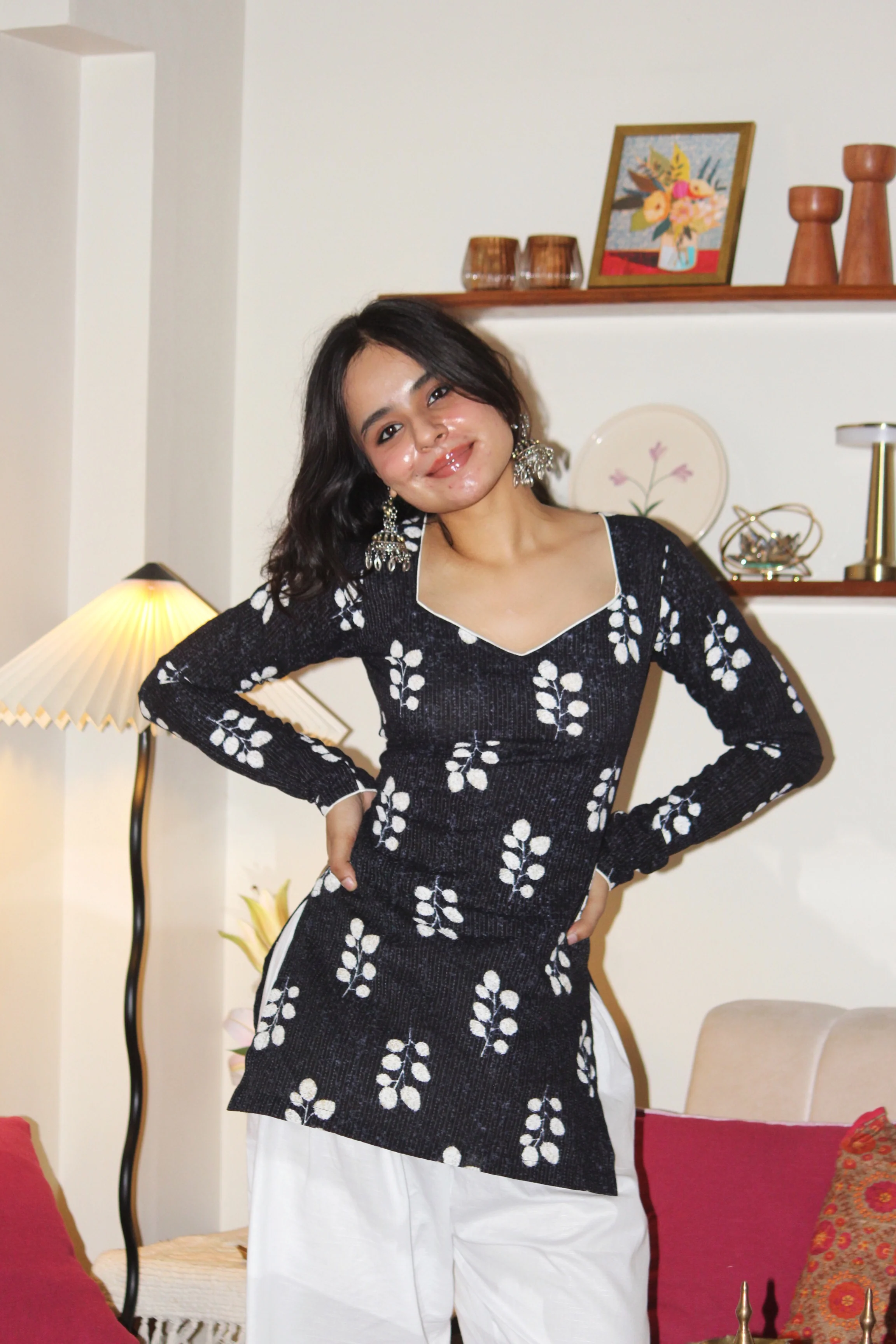 SEHAR FULL SLEEVE CORSET KURTI - Image 5