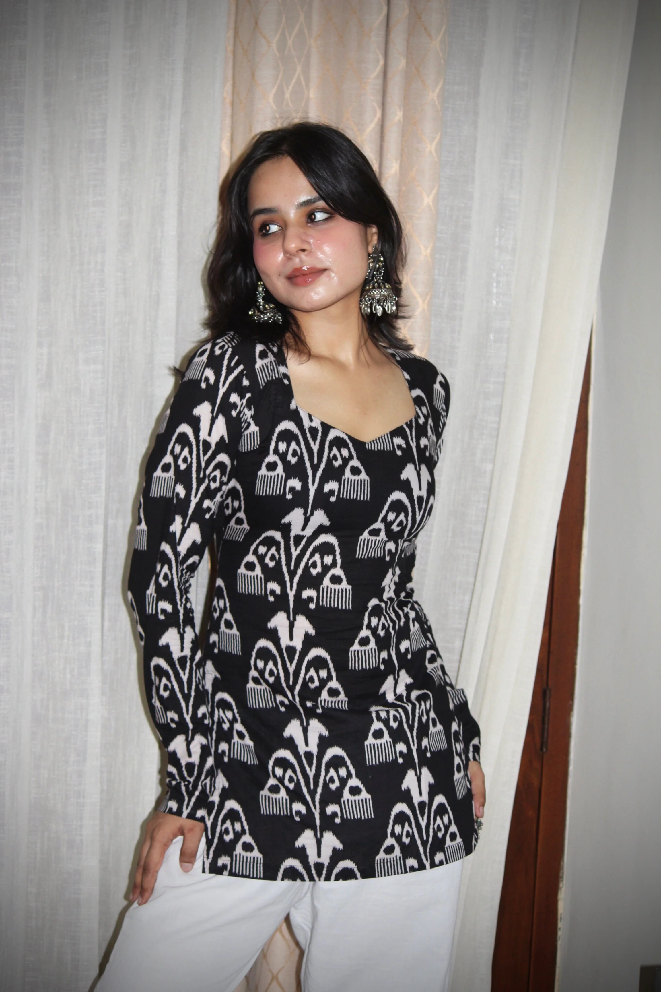 TAREEF FULL SLEEVE CORSET KURTI - Image 3