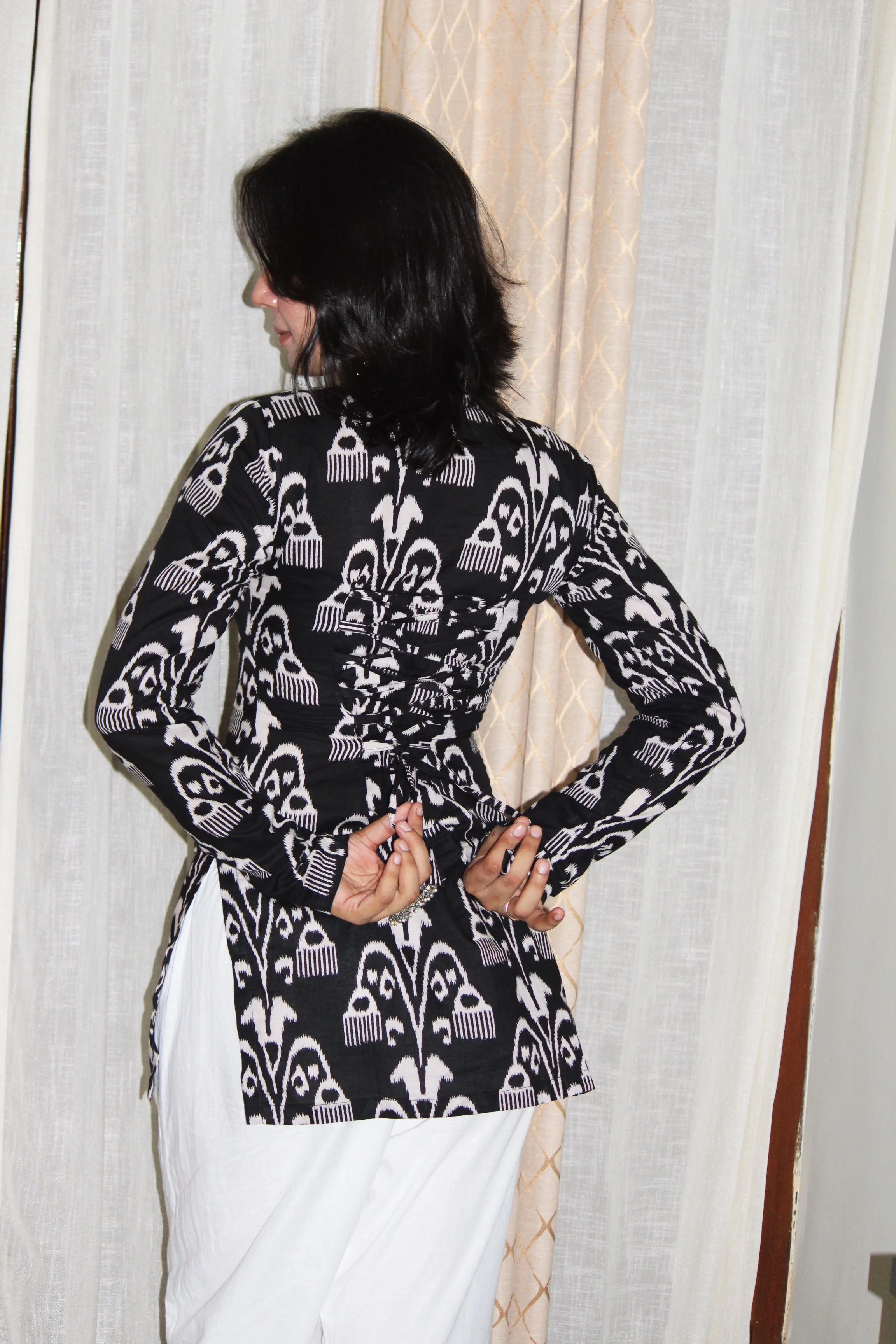 TAREEF FULL SLEEVE CORSET KURTI - Image 6