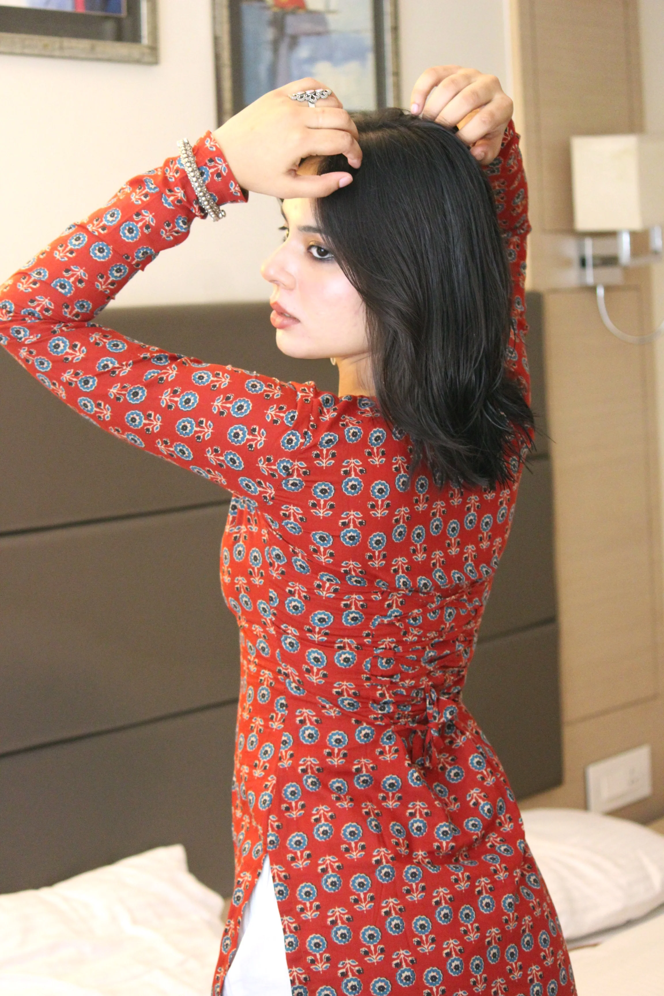 ZAYA FULL SLEEVE CORSET KURTI - Image 2