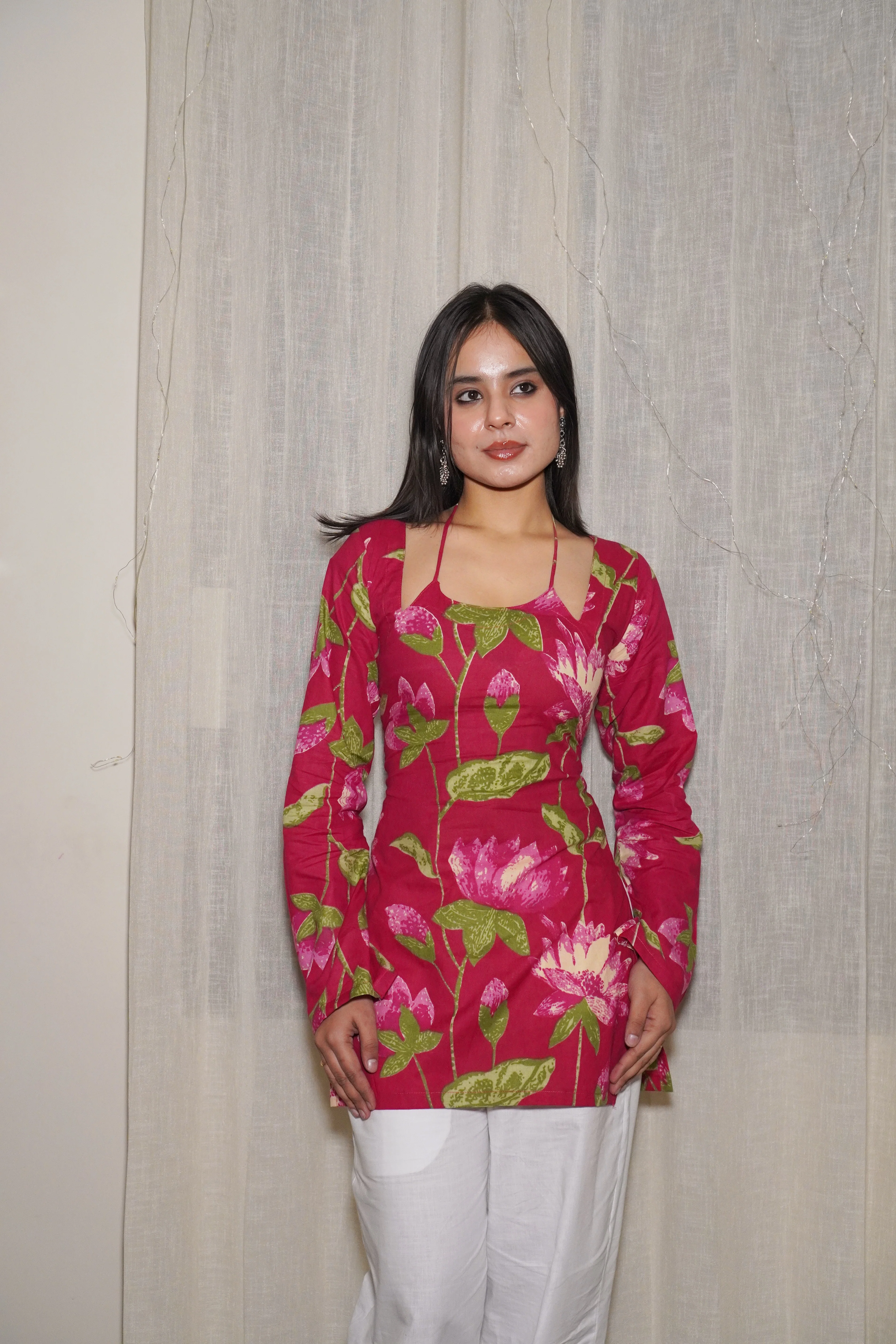 ZAYRA BELL SLEEVE CORSET KURTI