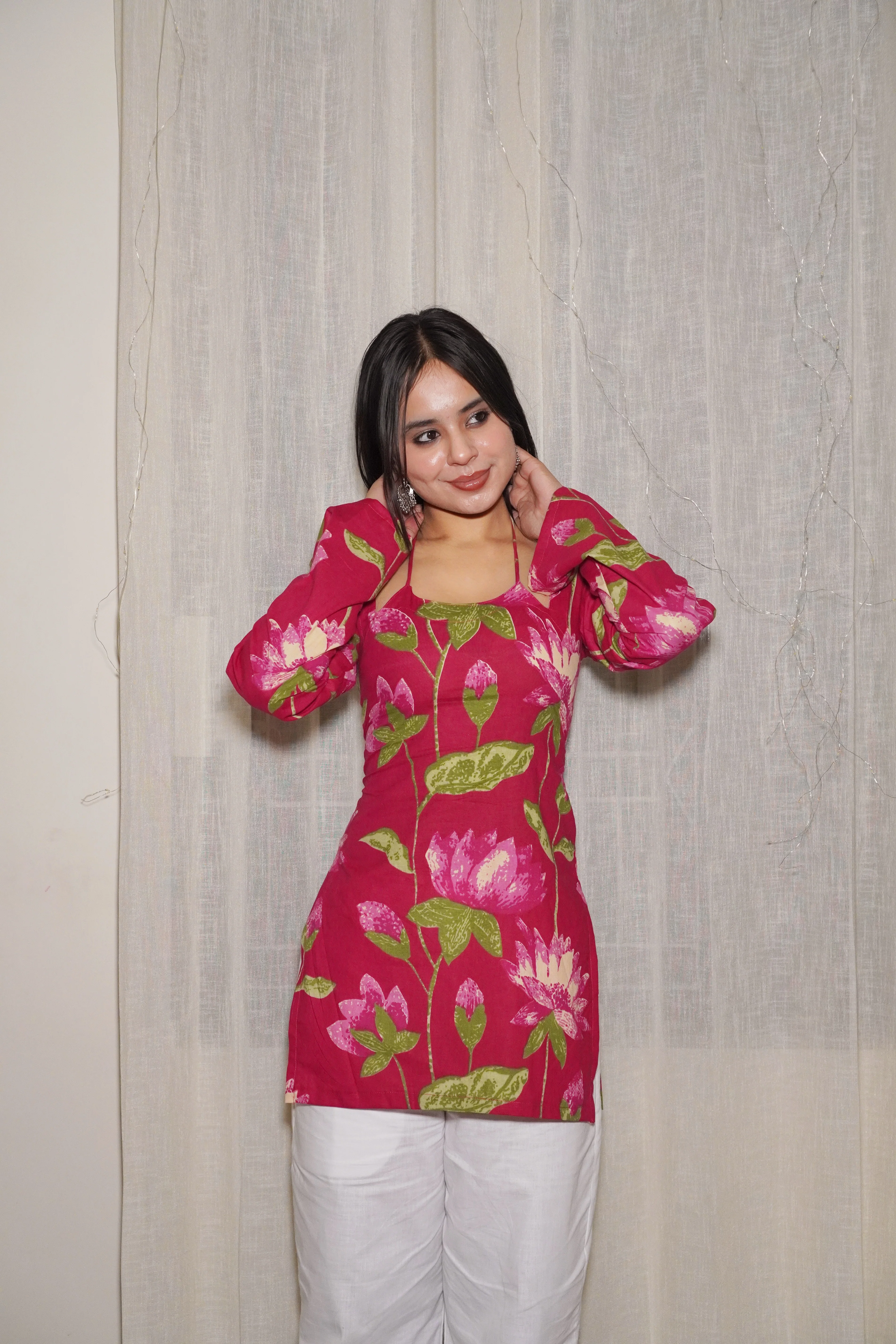 ZAYRA BELL SLEEVE CORSET KURTI - Image 4